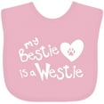 thumbnail image 3 of Inktastic Bestie Westie Boys or Girls Baby Bib, 3 of 4