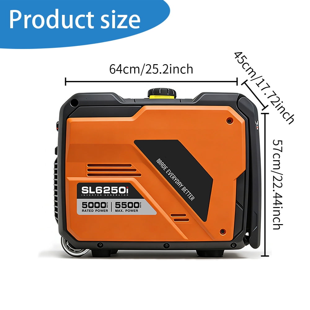 EchoNexus 5000W Lighweight Portable Power Station,Quiet Portable Inverter Generators for Home Use,Outdoor Camping,Emergencies,Rv And Home Essentials