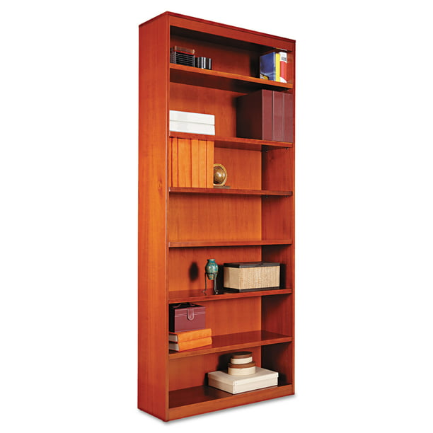 Alera Square Corner Wood Bookcase, Deep Shelves Bookcase Wood