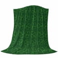 thumbnail image 6 of St. Patrick's Day Blanket Soft Cozy Warm Throw Blanket for Couch, Plush Fuzzy Flannel Fleece Blankets for Sofa, Spring Green Shamrock Lucky Leaves Bed Blankets Lightweight Gifts for Women, 40"x60", 6 of 9