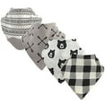 thumbnail image 2 of Yoga Sprout Baby Boy Cotton Bandana Bibs 4pk, Bear Hugs, One Size, 2 of 2