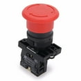 thumbnail image 4 of fastboy Industrial Red Head Emergency Stop Switch Rotating Reset Screw Terminal Push Button Control Switches 22mm Mounting Hole, 4 of 6