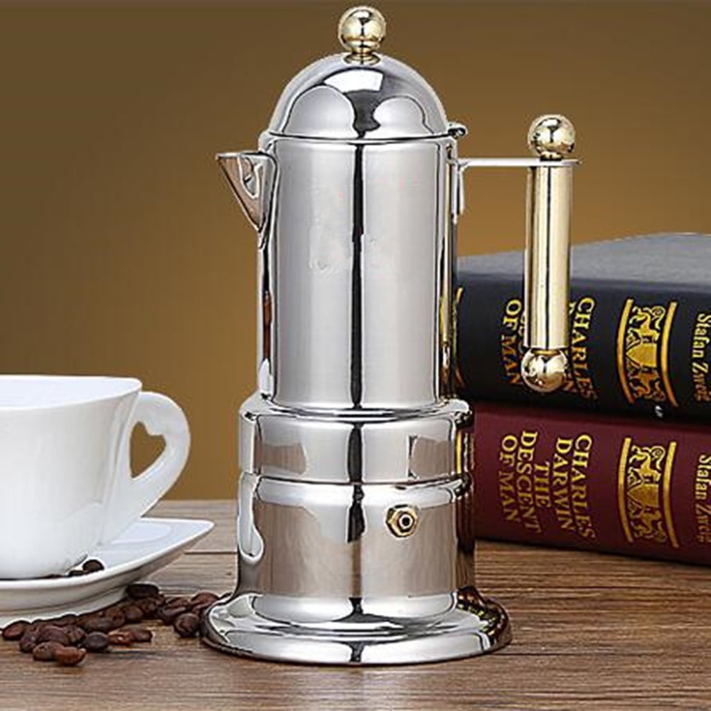Lipstore Italian Style Induction Maker Pot Percolator New Silver 21x10cm