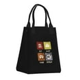 thumbnail image 2 of XMXT Reusable Lunch Bag Women, Game Slogan Icon Print Insulated Lunch Tote for Office Travel, 2 of 8