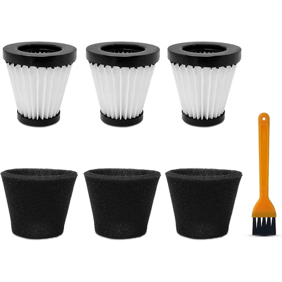 3 Pack Handheld Vacuum Cleaner Filter Compatible with Dirt Devil Scorpion Handheld Vacuum Cleaner Style F117, Compare to Part #AD40117