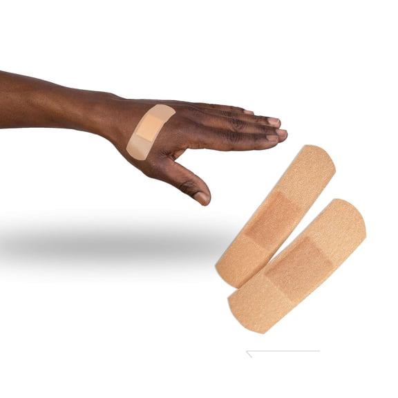 McKesson Adhesive Bandages, Plastic Tan Sterile Strips, 2400 Count, 1 x 3 in
