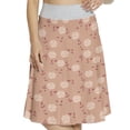 thumbnail image 1 of Women's Rose Pastel Romantic Bouquets Art A-line Printed Skirt Casual Wear, 2XL, Blush Dried Rose, by Ambesonne, 1 of 1