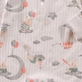 thumbnail image 5 of 6-9 Months Infant Print Rompers,Cute Cartoon Long Sleeve Baby Jumpsuit,Soft Warm Fall Winter Unisex Onesie for Newborn Infant Boys Girls 3 6 9 12 18 Months,Light Gray, 5 of 7