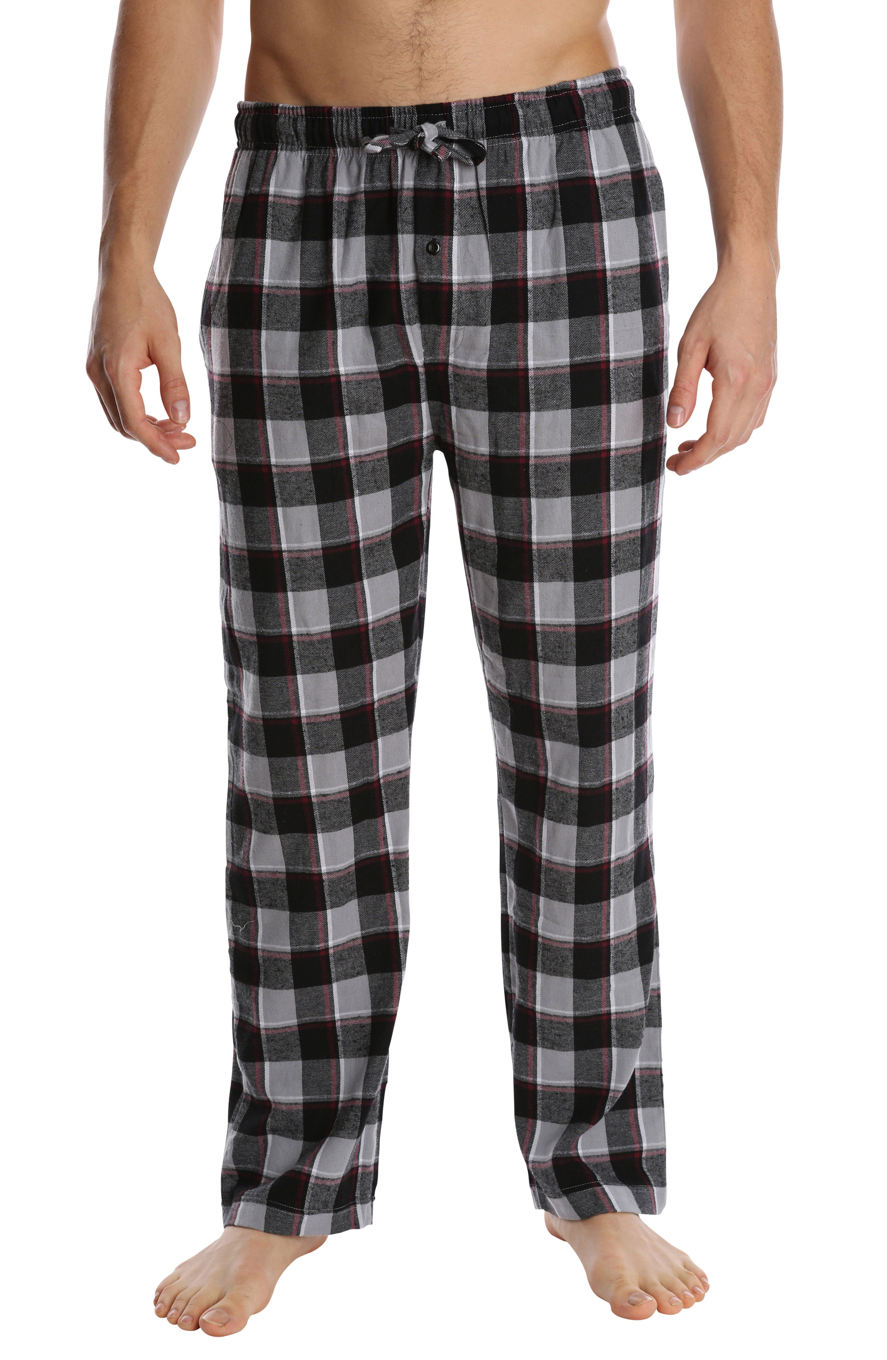 Top Shelf Men's Flannel Pajama Pants - Sleep & Loungewear PJ Bottoms w ...