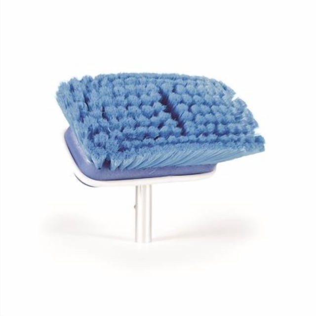 Camco Marine Car Wash Brush 41922 7 Inch Rectangular Brush Head; Dark Blue Soft Bristle; Head Attachment Only; Without Hose Connection; Without Water Control; Without Soap Dispenser