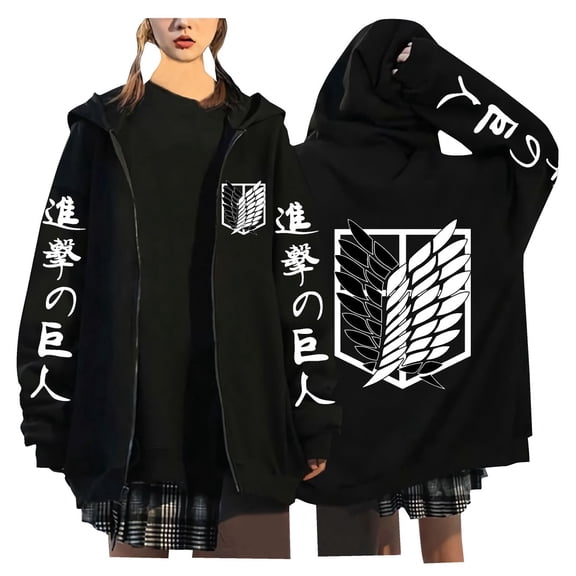 ZHENGLM Unisex Graphic Zip Up Hoodie Casual Long Sleeve Sweatshirt