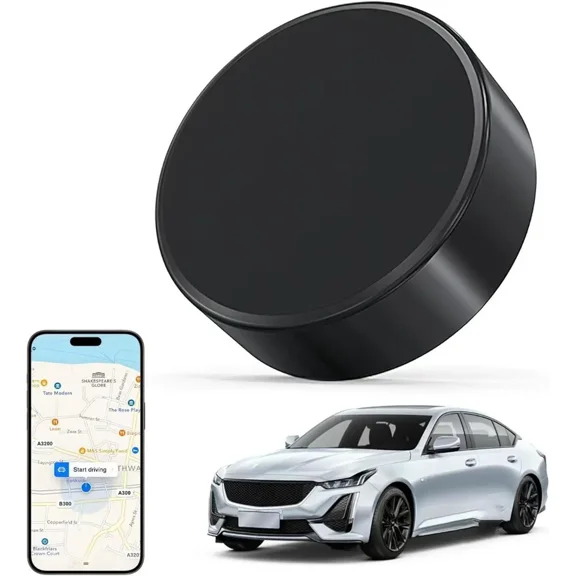 Mini GPS Tracker for Vehicles - Magnetic Real-Time GPS Tracker, Tracking Devices for Cars Hidden, Global Coverage Location Tracker for Kids, Dogs,Trucks/Person, No Subscription Required