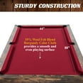 thumbnail image 4 of Barrington Ashford 8 ft Pool Table with Burgundy Wool Felt and K66 Bumpers, 4 of 8