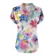 thumbnail image 5 of Vestidos Casuales Para Mujer, Blusas De Mujer De Moda Camiseta informal de manga corta con cuello en V y botones para mujer, 5 of 5