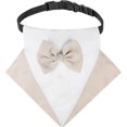 thumbnail image 1 of Bandana formal de esmoquin para perros, 1 pieza, Collar de algodón para perros, Collar de boda con pajarita y Collar para perros y gatos, 1 of 5