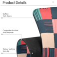 thumbnail image 4 of Yayeee Faucet Mat for Kitchen Sink 14.7" Diatomite Long Splash Guard Pad, Red Teal Plaid, 2 Pack, 4 of 7