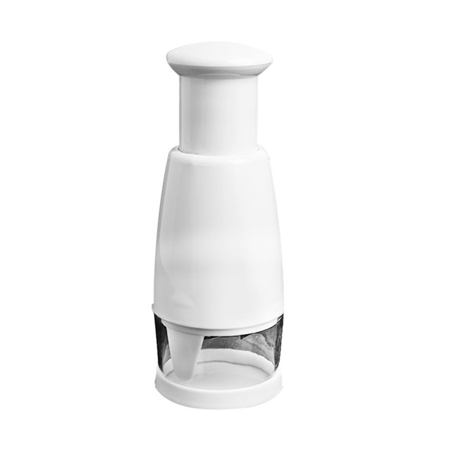 Ounissouiy Cortador Manual de cebolla, rebanador de presión manual, trituradora de frutas de acero inoxidable, ajo para el hogar, cocina, Cocina y Comedor