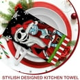 thumbnail image 6 of Christmas Jack Kitchen Dish Towels Set of 2, Sally Ni GHT m are BE.Fore Xmas Tree Skull Hand Towels Black Drying Baking Cooking Cloth, Funny Holiday Home Kitchen Decor 18x26 Inch, 6 of 7