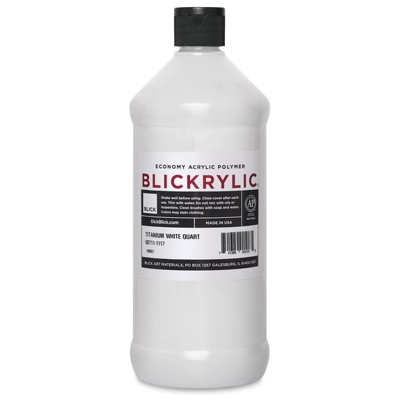 Blickrylic Student Acrylics - Titanium White, Quart
