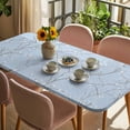 thumbnail image 3 of Blue Branches Table Cloths for 3 Foot Rectangle Tables, Vintage Art Farmhouse Patio Waterproof Elastic Fitted Tablecloths, Washable Rectangular Table Cover for Camping, 3 of 8