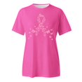 thumbnail image 4 of DondPO Women's T-Shirts Women Elegant Casual Printed Short Sleeve V Neck T Shirt tops Shirts for Women Womens tops Gold 5XL, 4 of 5