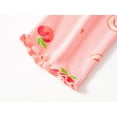 thumbnail image 6 of Beezizac Baby / Toddler Girl Pajamas – Autumn Winter Cute Peach Sleep Long Sleeves & Pants Set Outfit Little Kid Size 4T, 6 of 7