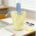 thumbnail image 6 of JOGZMZ Large Capacity Pencil Case With Standing Function, Durable Canvas Stationery Bag, Portable Desk Organizer with Handle for Office and Home Use, 6 of 6