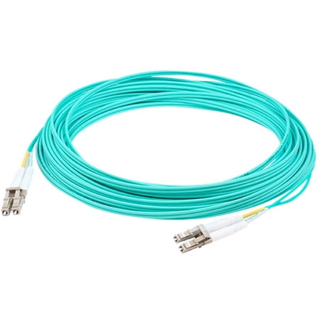 UPC: 0821455044865 | AddOn 6m LC (male) to LC (male) aqua duplex riser-rated fiber patch cable