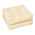 thumbnail image 1 of Costway 2 Pcs Coussins d'Assise pour Chaise de Patio 21 Pouces x 21 Pouces Intérieur/extérieur Beige, 1 of 10