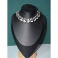 thumbnail image 2 of Multicolor Crystal Statement Choker Necklace With Square Faceted Stones, 2 of 15