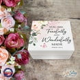thumbnail image 2 of Modern Inspirational White Jewelry Keepsake Box for Children 6x5.5 - Fearfully and Wonderfully Made, 2 of 13