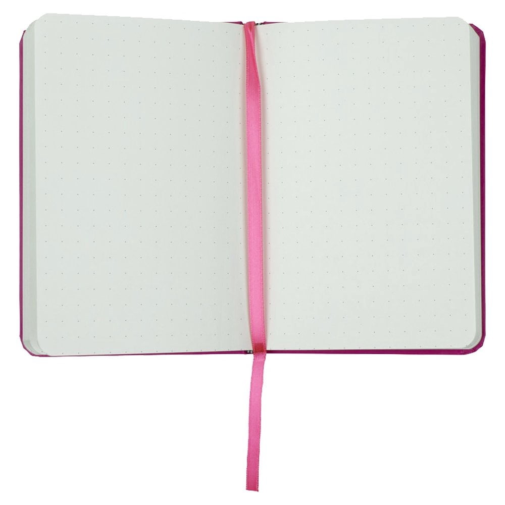JAM Hardcover Notebook with Elastic Band, 1/Pack, Pink, Travel Size, 4 x 6