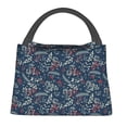 thumbnail image 1 of Balery Merry Christmas Winter Leaves Snowflakes Bolsa de Aislamiento Portátil – Bolsa de Almuerzo con Forro de Aluminio Mejorado, Funda Impermeable y Fácil de Limpiar para Picnic y Caja de Almuerzo, 1 of 6