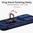 thumbnail image 3 of Estuche GANGXUN para Xiaomi Redmi Note 11 4G, soporte giratorio 360°, estilo mecánico y magnético, 3 of 5