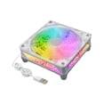 thumbnail image 3 of Ventilador de radiador eléctrico para enfriador de caja de computadora, buena disipación de calor para enfriador de CPU, radiador, chasis de PC 1, 3 of 8