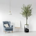 thumbnail image 2 of Artificial Tree in Contemporary Planter, Fake Olive Silk Tree for Indoor and Outdoor Home Decoration - 60" Overall Tall (Plant Pot Plus Tree), 2 of 5