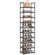thumbnail image 1 of SONGMICS Zapatero, Organizador Zapatos,10 Baldas, Zapatero Abierto Estrecho, 28 x 45 x 173 cm, Marco de Metal, Estantes de Tela no Tejida, para Pasillo, Dormitorio, Negro LSH010B02, 1 of 5