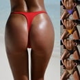 thumbnail image 6 of ZAXARRA Women Thong Bikini Bottoms G String Low Waist Swimsuit Bottom Bathing Suit Bottoms, 6 of 6