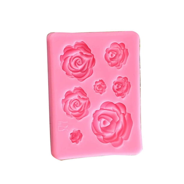Billuyoard Joan's Kitchen 7 ranuras patrón de rosas pastel Chocolate pudín galletas molde moldes para galletas herramientas de cocina para Herramientas y accesorios para hornear