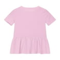 thumbnail image 5 of Gamivast Orders Placed My Account Recently Girls Short Sleeve Tops Casual Crewneck T Shirts Kids Solid Color Tunic Tees Blouses Size 4-15 Years Pink My Orders Placed Recently by Me Delivery Status, 5 of 8