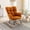 Caramel, variant on Noble House Takala 31" Teddy Fabric Rocking Glider Nursery Chair, Upholstered Accent Armchair for Living Room, Khaki