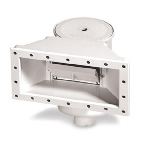 Swimline HydroTools White WideMouth Support ThruWall Skimmer for