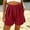 Red, variant on BUIGTTKLOP Women's Sweat Shorts Casual Drawstring Shorts Comfy High Waisted Workout Lounge Shorts with Pockets