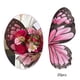 thumbnail image 5 of 20 piezas de papel de regalo de flores con alas de mariposa de 56 x 50 cm para envolver ramos florales rosa negro, 5 of 8