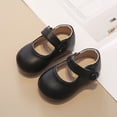 thumbnail image 2 of Staki Toddler Dress up Shoes Mary Jane Flats for Toddler Girls Little Kids Glittery Dress Princess Wedding Ballet Shoes(Black,8 Toddler), 2 of 5
