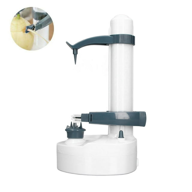 Electric Peeler with Automatic Rotating Cutter, Movable Fixed Base, Middle Lifting Handle for Kitchen Potato Vegetable and Fruit Peeling