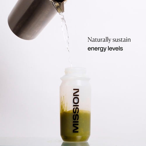 MISSION Hydrate Matcha Powder Sachets with Orange + Yerba Mate 15's, British Import (Pack of 3)