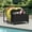 Black, variant on Dextrus Large PE Rattan Pool Float Storage Bin, Pool Storage for Floaties & Beach Balls, Outdoor Patio Furniture, Brown