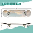 thumbnail image 2 of 31'' Complete Skateboard 7 Layer Canadian Maple Double Kick Deck Skateboards Abstract Grunge Patina effect Pastel Gold RetroTexture Trendy Chic Skate Board for Beginner Adult Gifts, 2 of 5