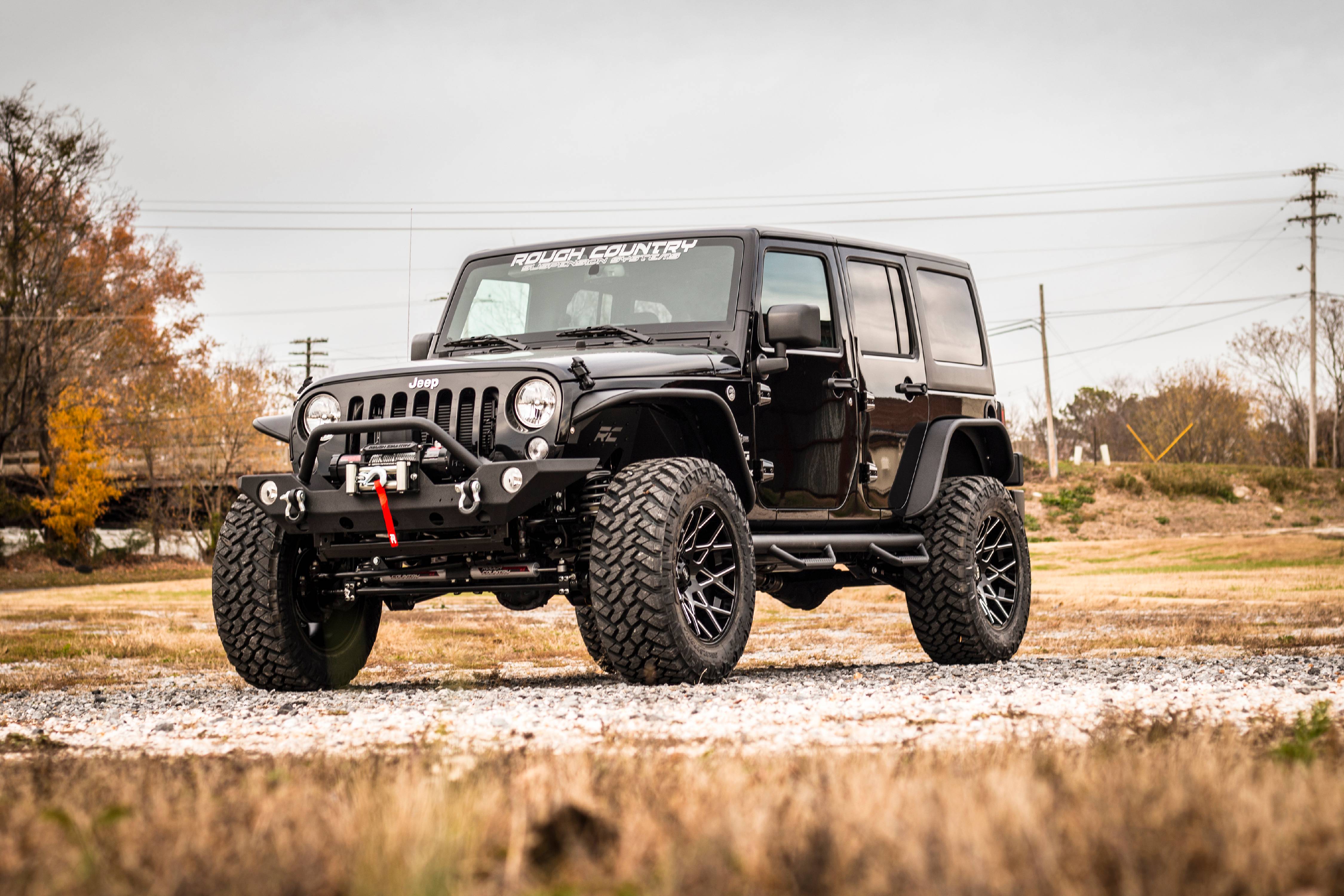 Rough Country 3.5" Lift Kit (fits) 2007-2018 Jeep Wrangler JK 4DR | N3 Shocks | Suspension System | 69430
